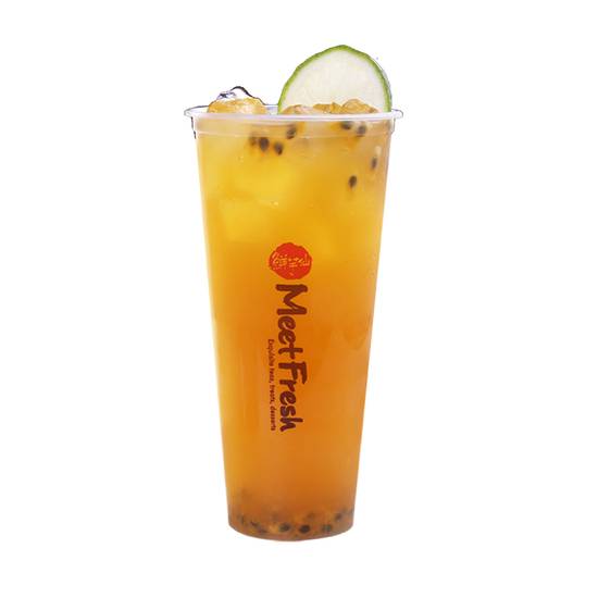 Order Mango & Passion Fruit Green Tea food online from Meet Fresh store, Hacienda Heights on bringmethat.com