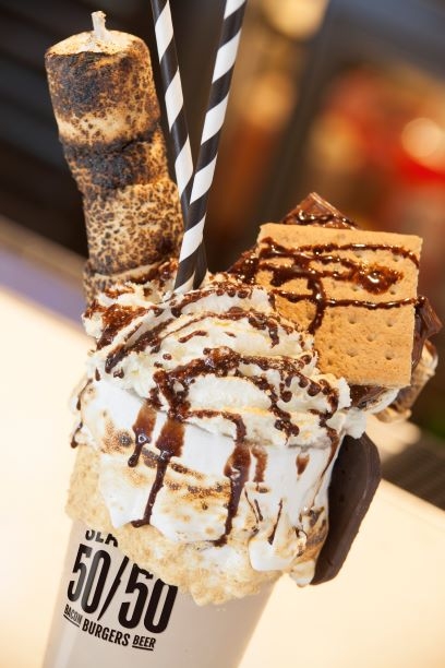 Order Ultimate S'more Shake food online from Slaters 50/50 store, Fresno on bringmethat.com