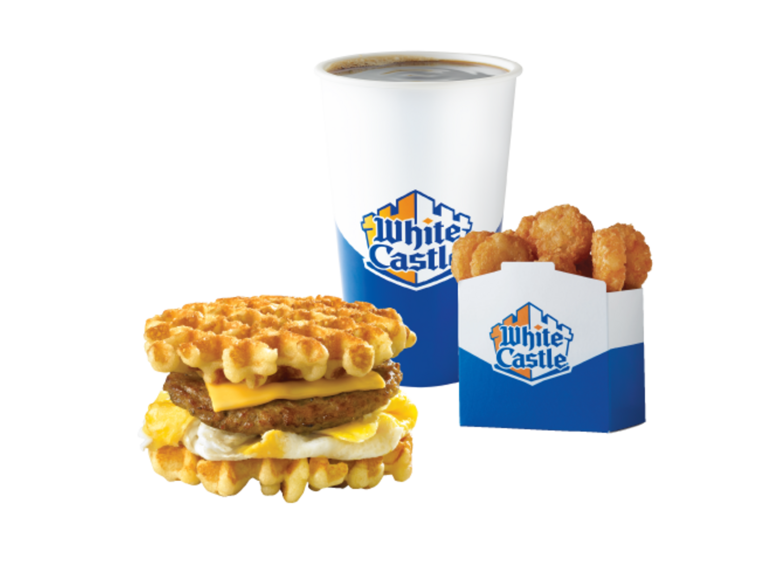 Order BELGIAN WAFFLE SLIDER COMBO CAL 730-860 food online from White Castle store, Hilliard on bringmethat.com