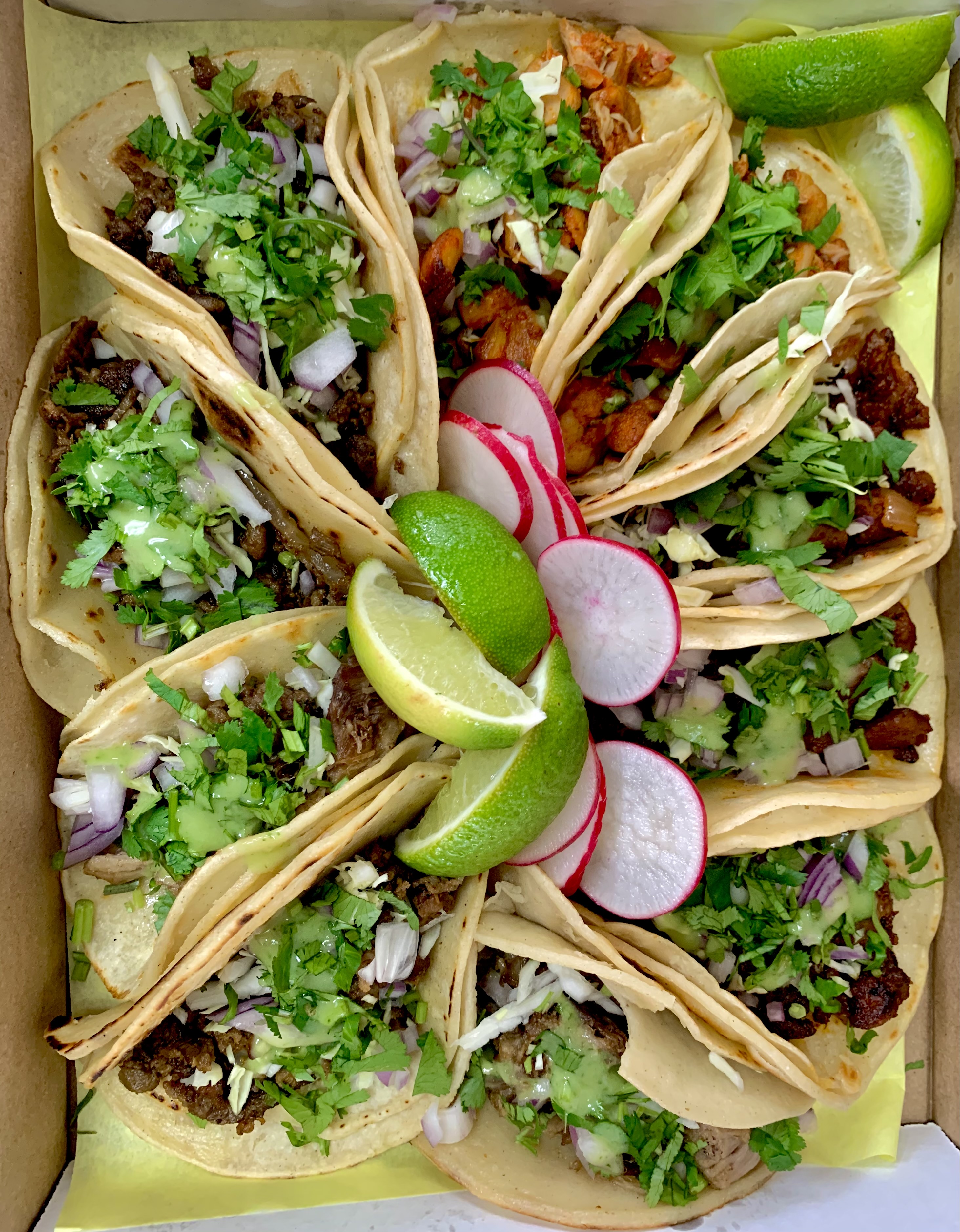 Order 10 Tacos "Taco Box" food online from Burrito Way store, Salem on bringmethat.com