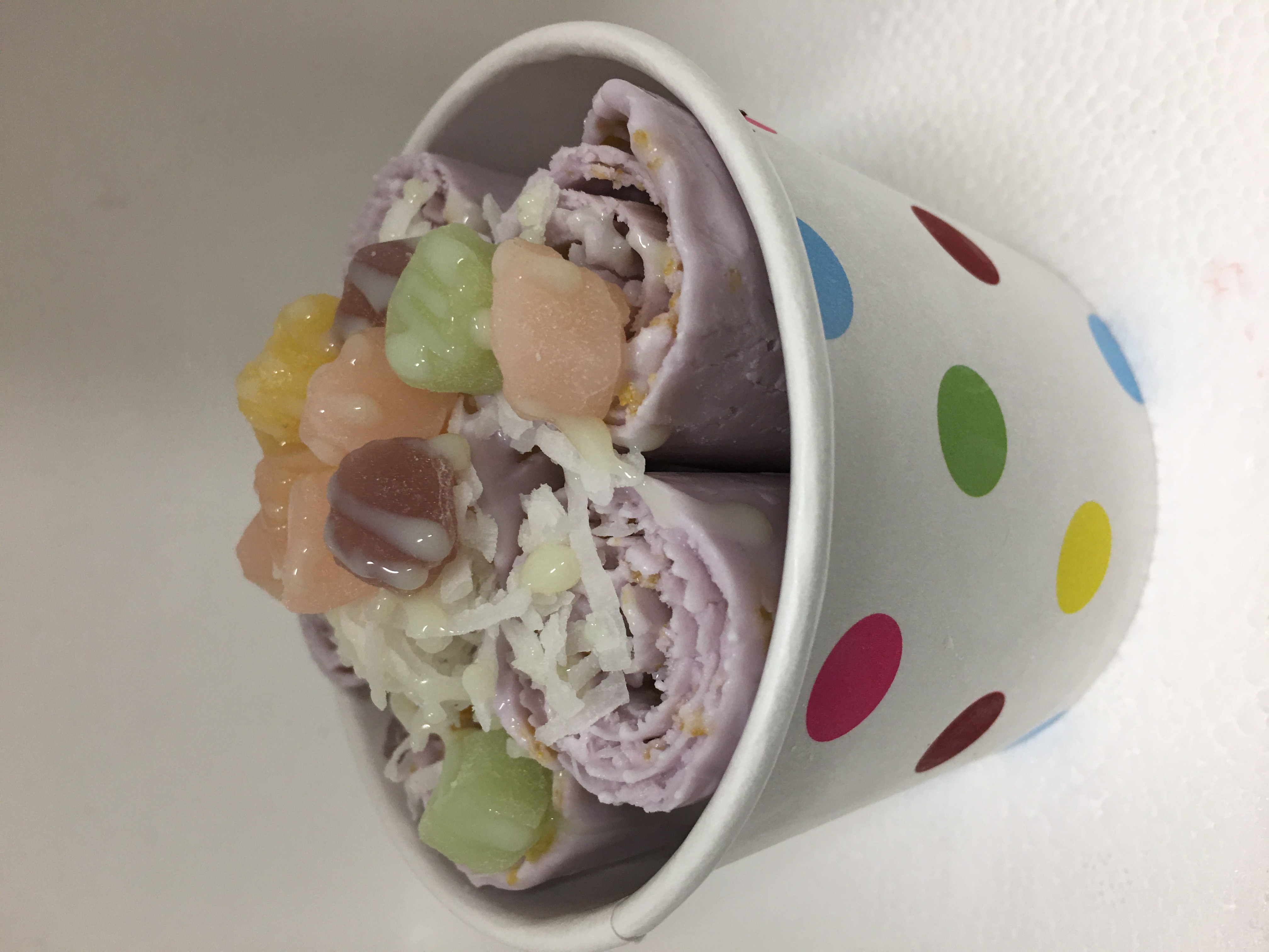 Order 10. To-Taro Rolled Ice Cream food online from Pandora Rolled Ice Cream store, Manhattan on bringmethat.com