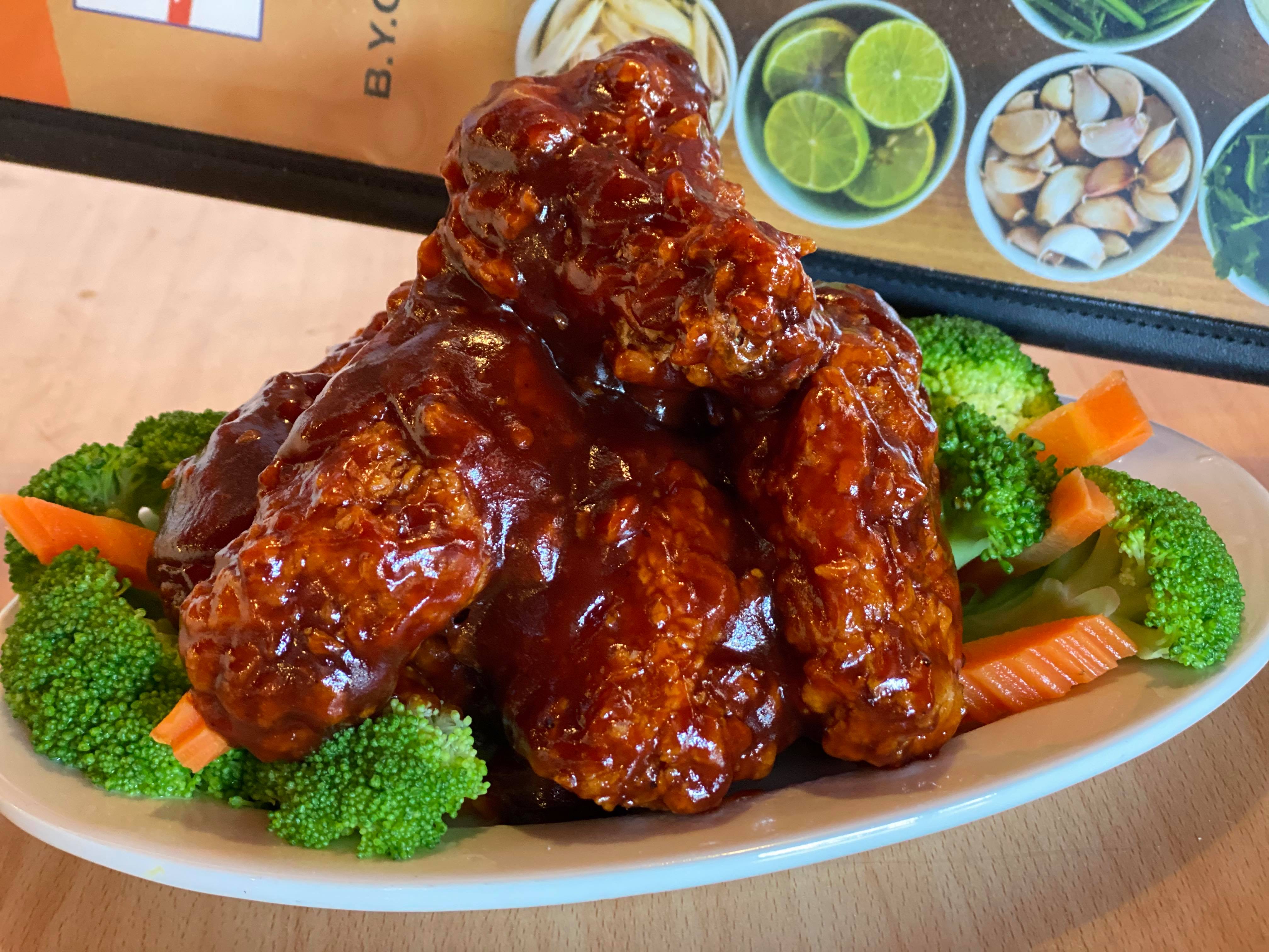 Order BBQ Chicken Wing food online from Thai Time store, Worcester on bringmethat.com