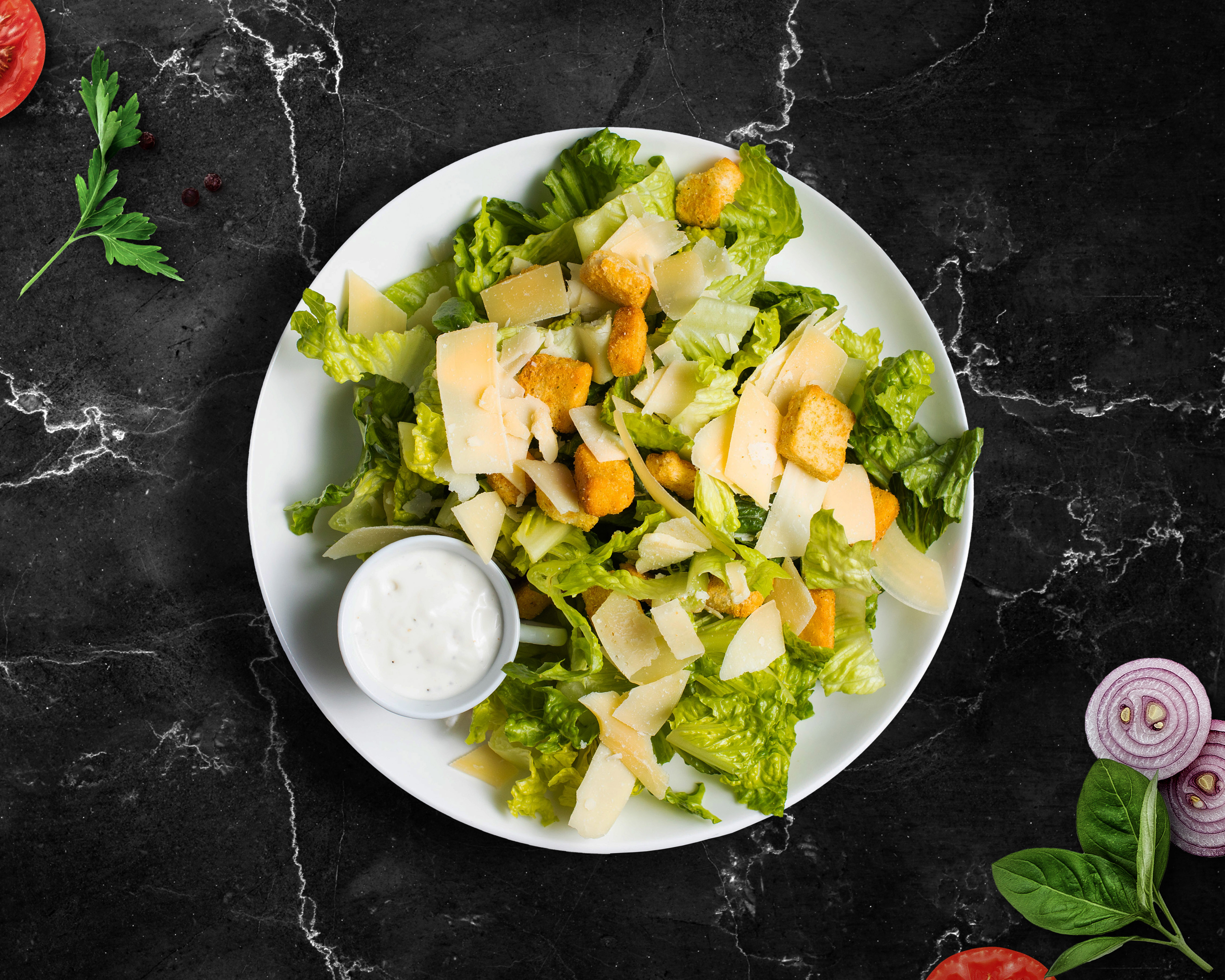 Order Classic Caesar Salad  food online from Picca Di Pasta store, Las Vegas on bringmethat.com