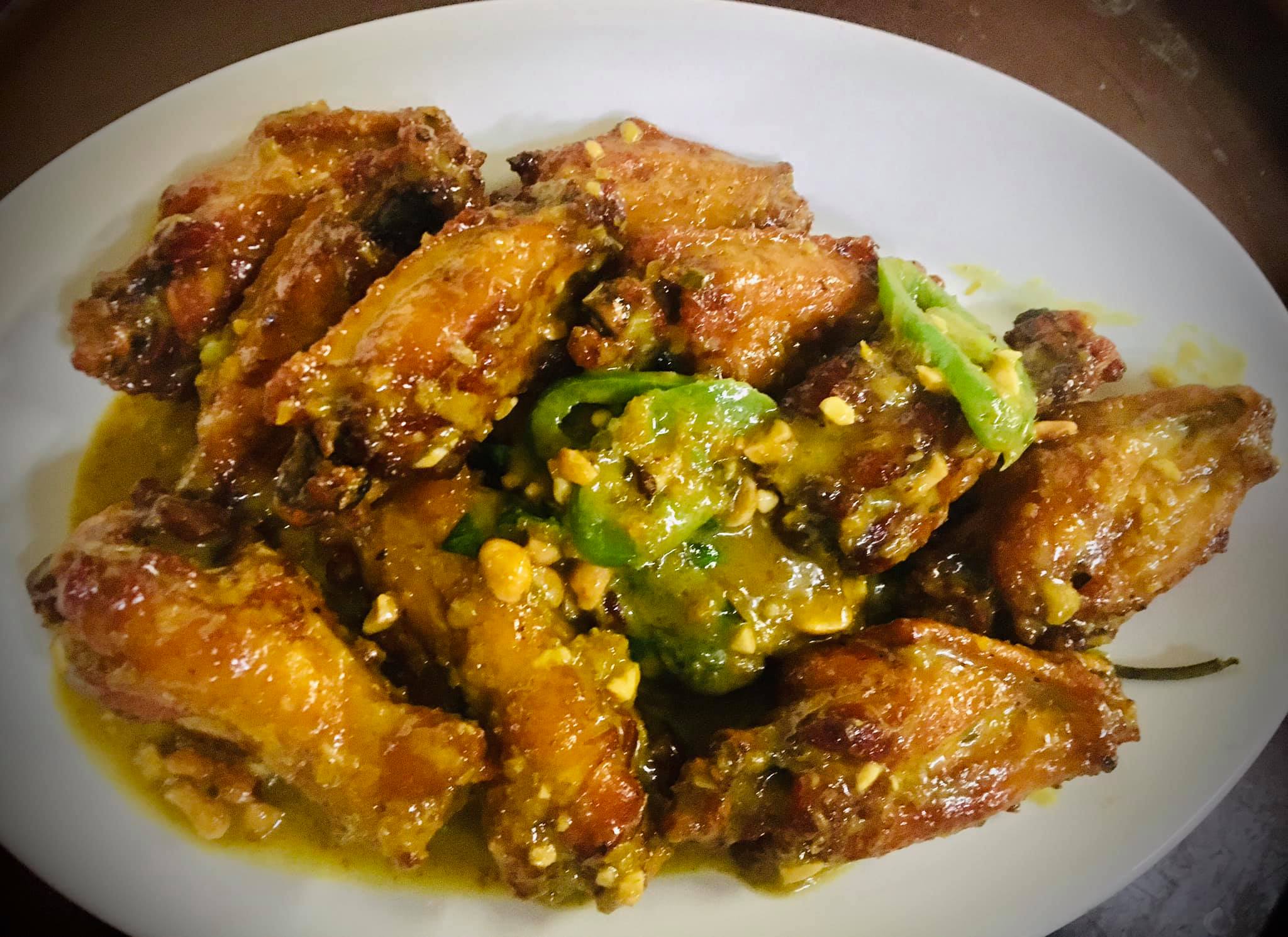 Order Pan-fried Lemongrass Chicken Wings (Qty:8) food online from Hong Meas Restaurant store, Fall River on bringmethat.com