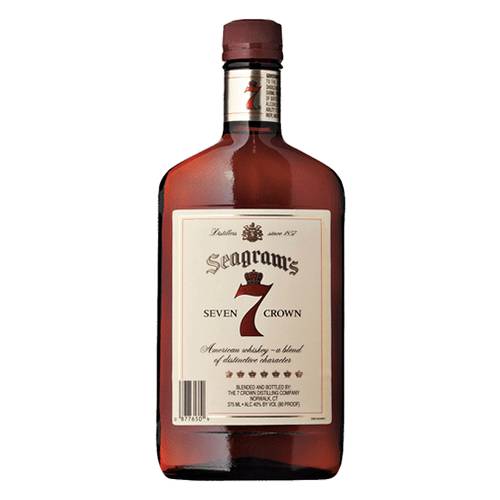 Order Seagram's 7 American Blended Whiskey - 375ml/Single food online from Bottle Shop & Spirits store, Los Alamitos on bringmethat.com