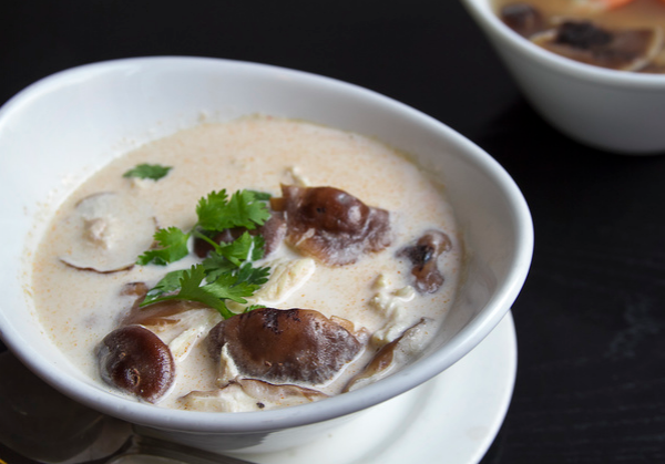 Order Tom Kha Soup food online from Four Spoons Restaurant store, Newton Center on bringmethat.com