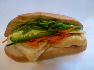 Order 9. Tofu Sandwich food online from Little Saigon Deli store, San Francisco on bringmethat.com