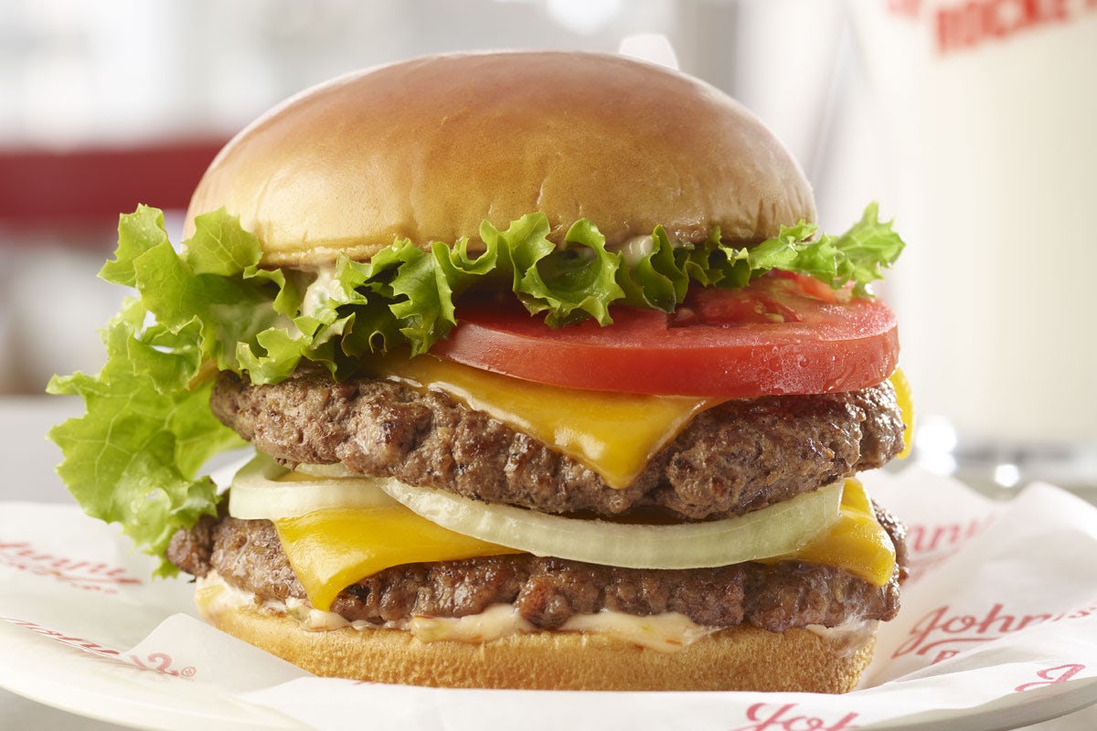 Order Rocket Double food online from Johnny Rockets store, Los Angeles on bringmethat.com