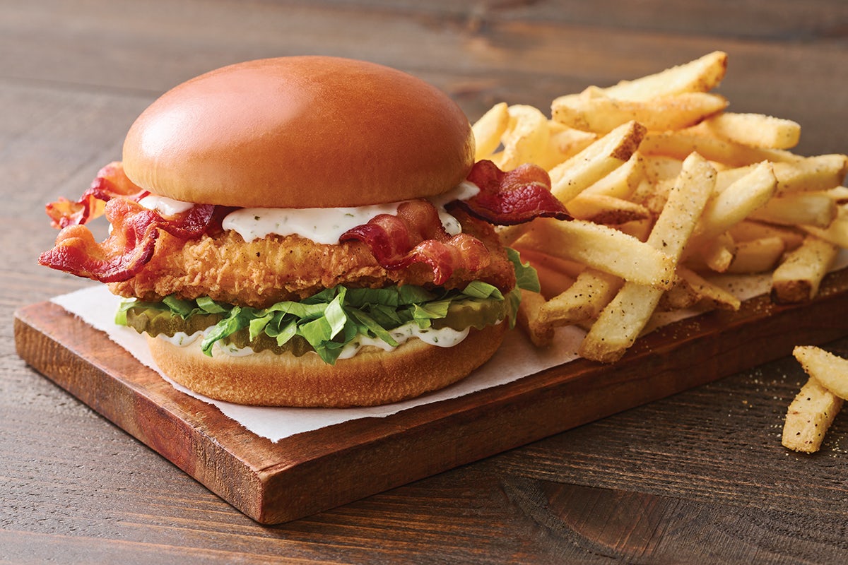 Order NEW Crispy Chicken Bacon Ranch Sandwich food online from Applebee store, Seven Hills on bringmethat.com