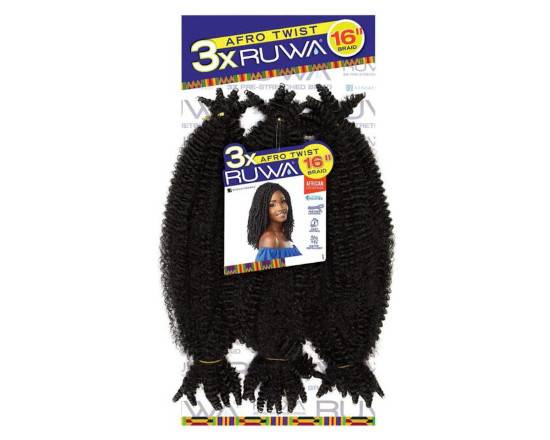 Order 3X RUWA AFRO TWIST 16": COLOR 1B food online from iDa Beauty Supply Store store, Middletown on bringmethat.com
