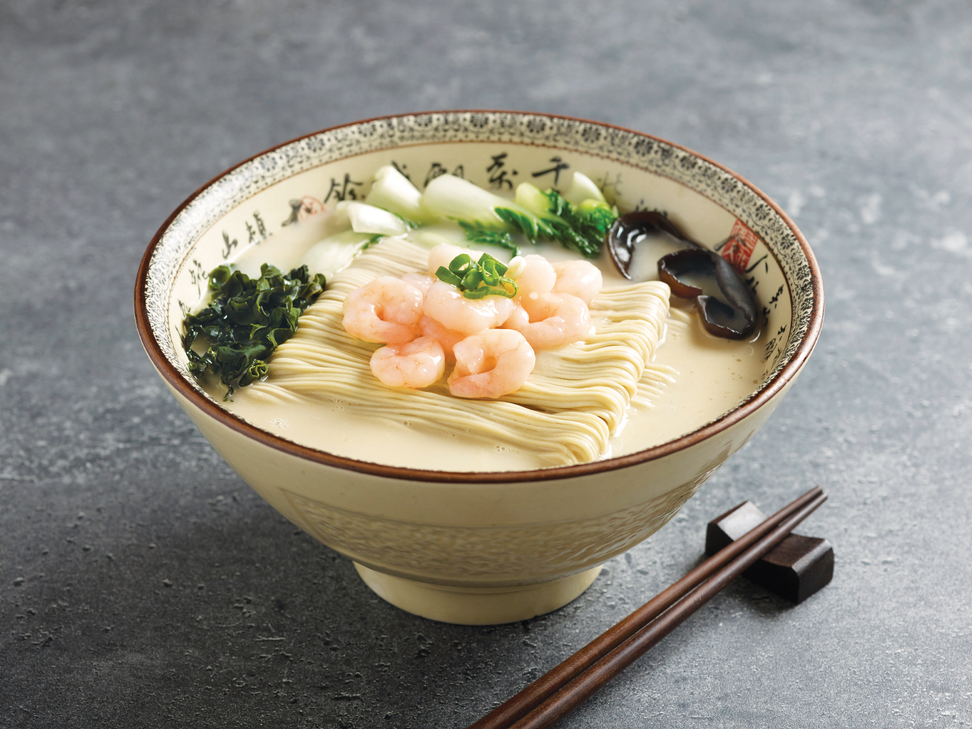 Order G8. Noodle with Shrimp in Thick Chicken Soup food online from Paradise Dynasty store, Costa Mesa on bringmethat.com