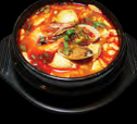 Order D6. Seafood Soft Tofu  Soup (Haemul Soondubu) food online from Lucky Palace Korean Restaurant store, Houston on bringmethat.com