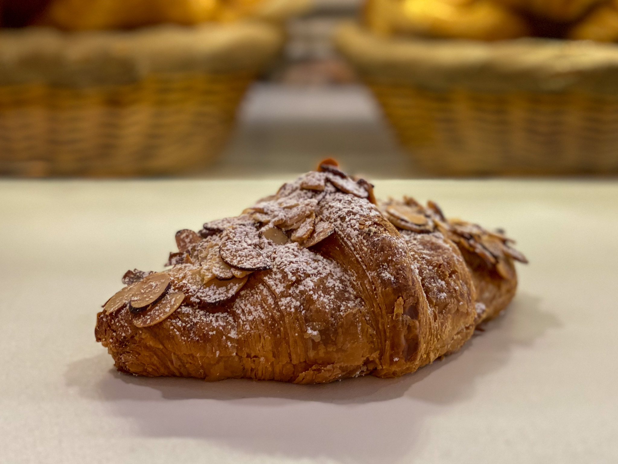 Order Almond Croissant food online from La Fournette store, Chicago on bringmethat.com