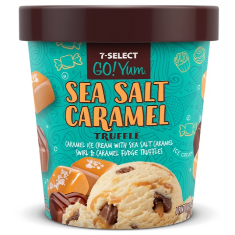 Order 7-Select GoYum Sea Salt Caramel Pint food online from 7-Eleven store, Las Vegas on bringmethat.com