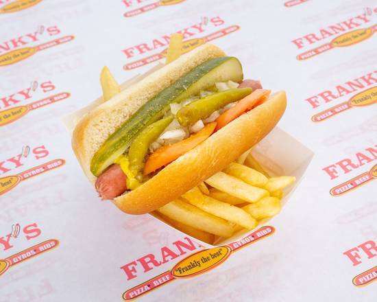 Order Hot Dog food online from Franky Red Hots store, St Charles on bringmethat.com