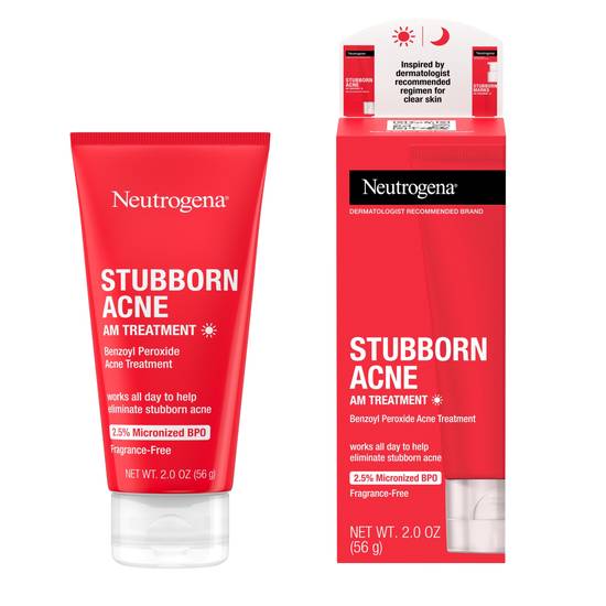 Order Neutrogena Stubborn Acne AM Treatment with Benzoyl Peroxide, 2 OZ food online from CVS store, SPRING VALLEY on bringmethat.com
