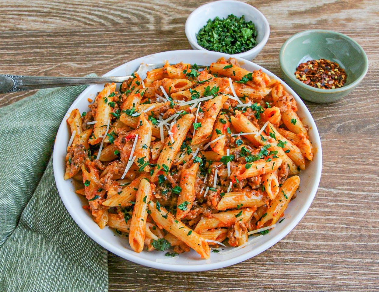 Order Mostaccioli Catering - Half Tray food online from Positanos Pizza store, Chicago on bringmethat.com
