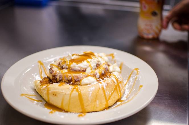 Order CINNAMON CARAMEL ROLL food online from Cahill Diner store, Inver Grove Heights on bringmethat.com