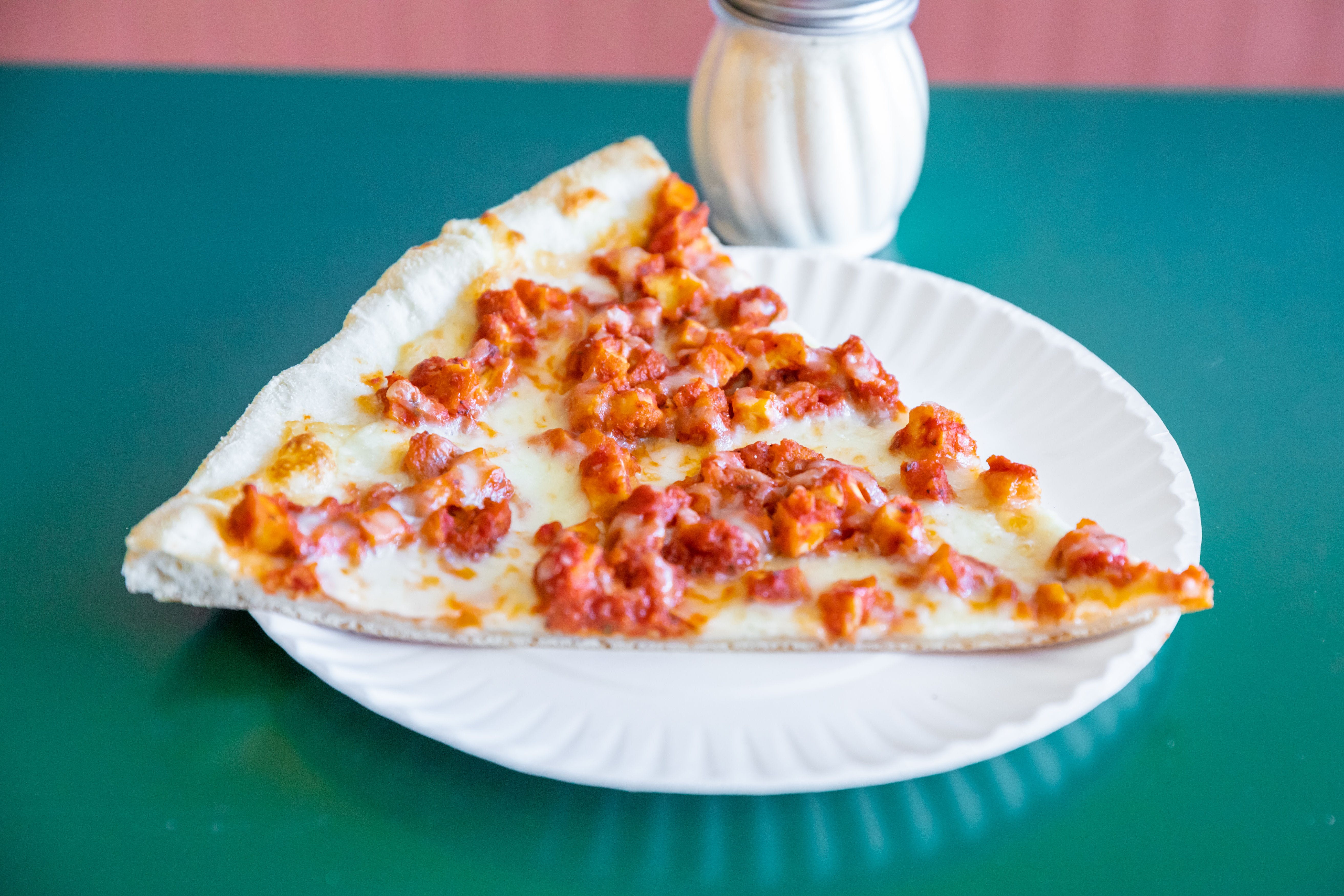 Order Chicken Parm Pizza Slice - Slice food online from Uncle Sal's Italian Villa store, Budd Lake on bringmethat.com