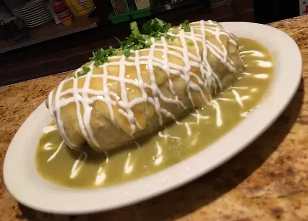 Order CHIMICHANGA  food online from Azteca Restaurante Mexican Cuisine store, Rutherford on bringmethat.com
