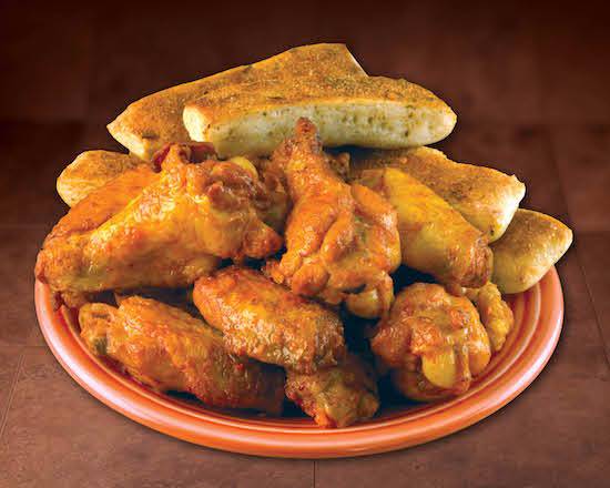 Order Eight Wings Bone in food online from Hungry Howie's Pizza - McCall Rd. store, Englewood on bringmethat.com