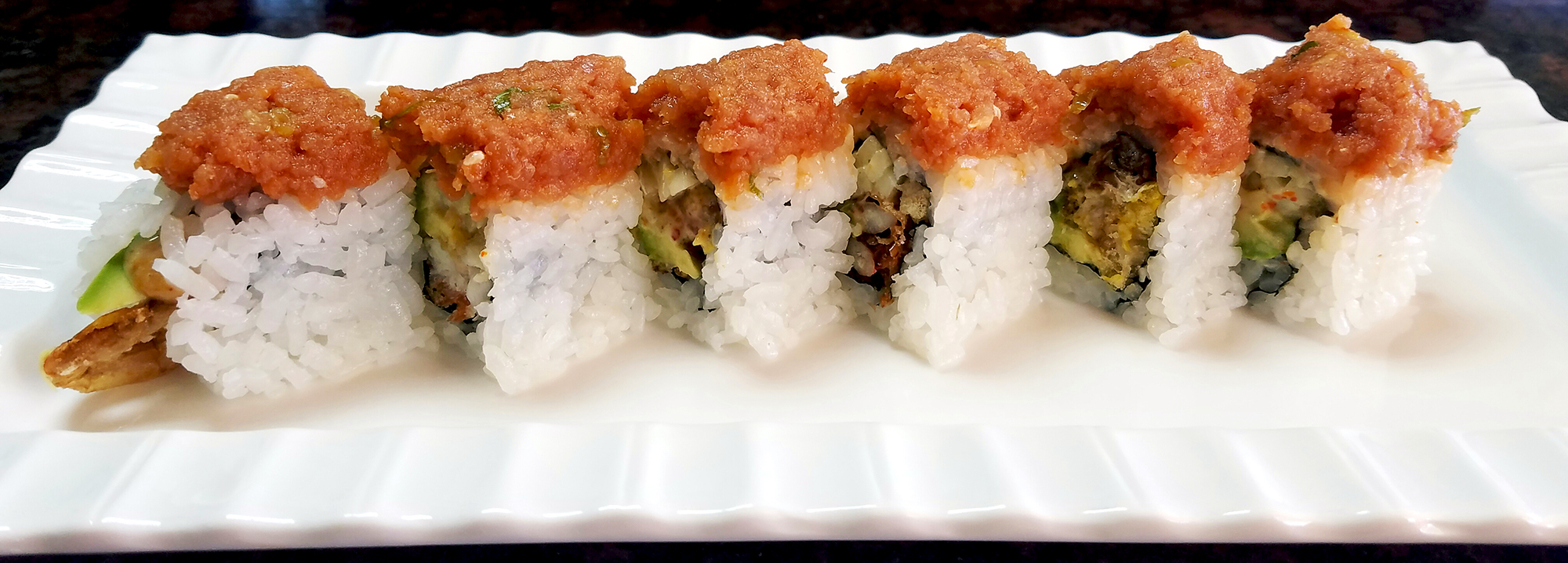 Order 8 Piece Red Dragon  food online from Momo Sushi store, Mundelein on bringmethat.com