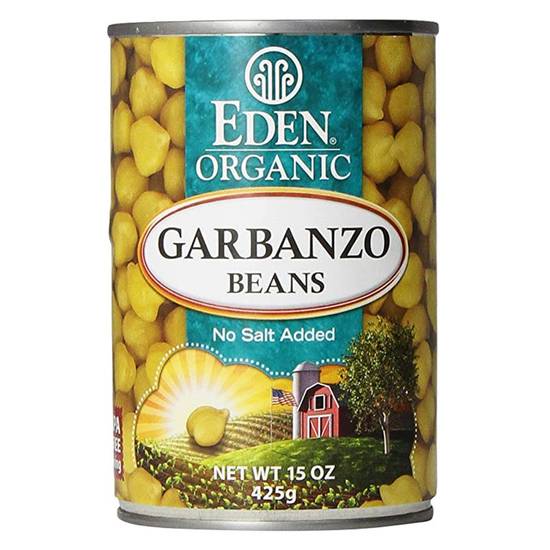 Order Eden Foods Organic No Salt Added Garbanzo Beans 15oz food online from Everyday Needs by Gopuff store, Sacramento on bringmethat.com