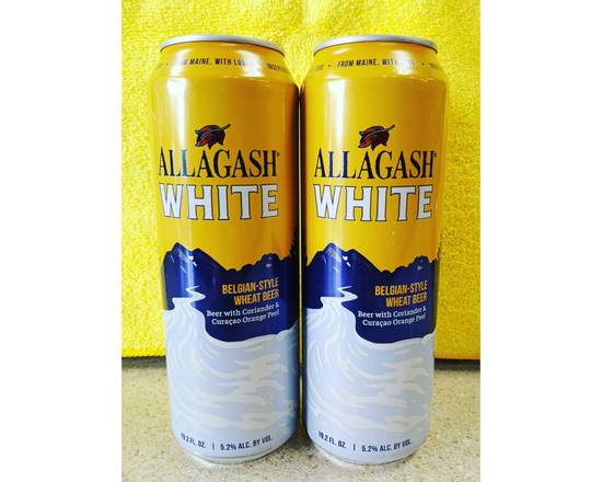 Order Allagash White 19.2oz food online from Fast Stop Market & Liquor store, Victorville on bringmethat.com