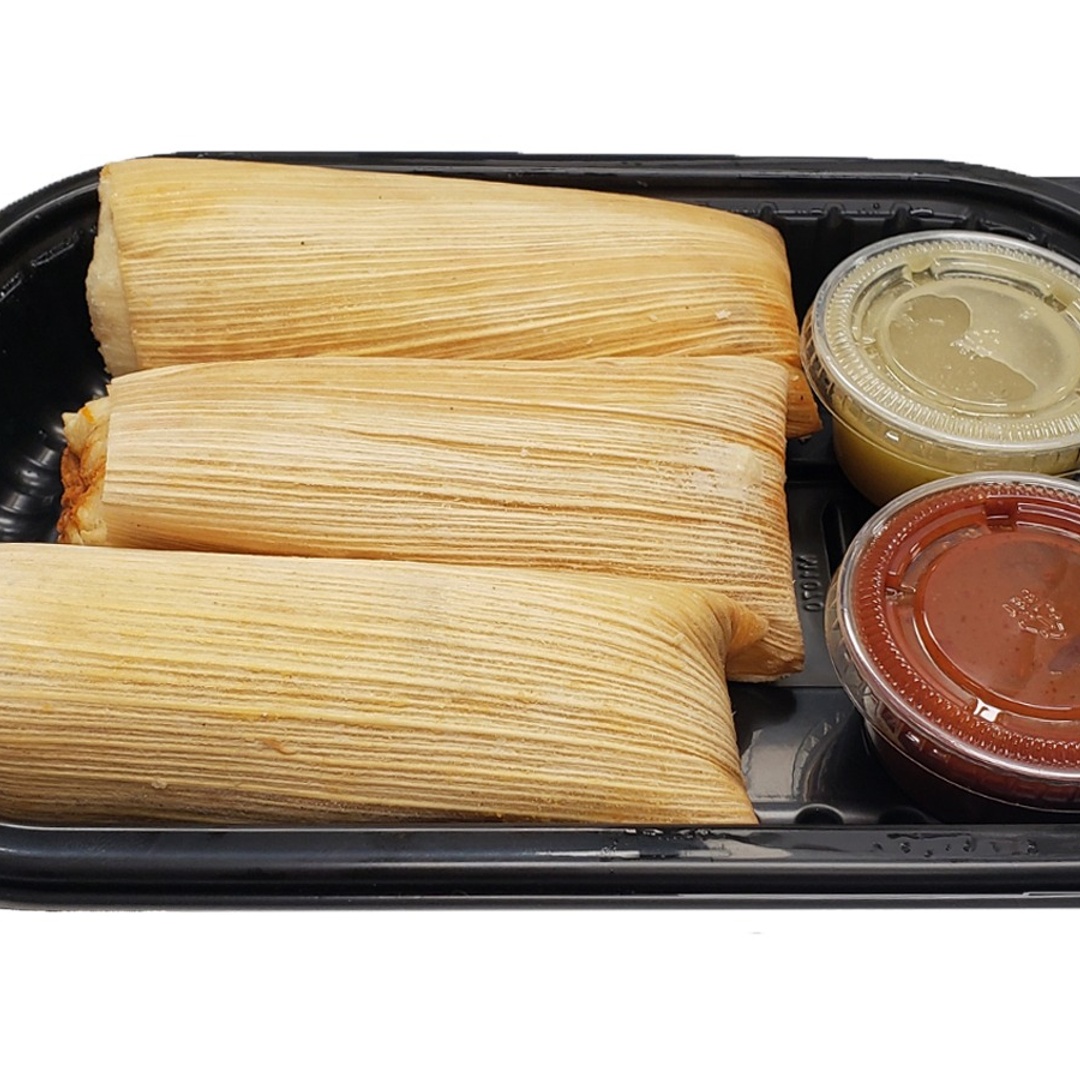Order Chicken Tamales, 3 Ct. food online from Save Mart Supermarket store, Sacramento on bringmethat.com