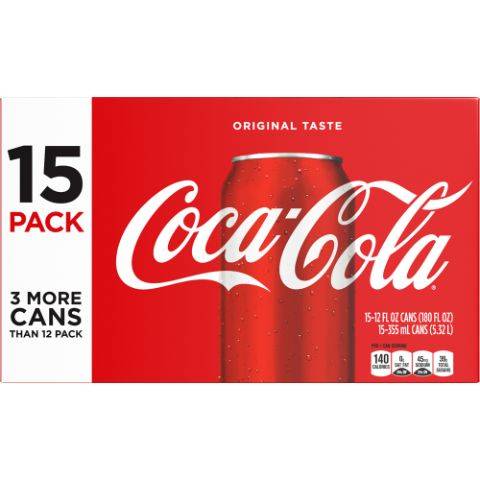 Order Coke Classic 15 Pack 12oz Can food online from 7-Eleven store, Richmond on bringmethat.com