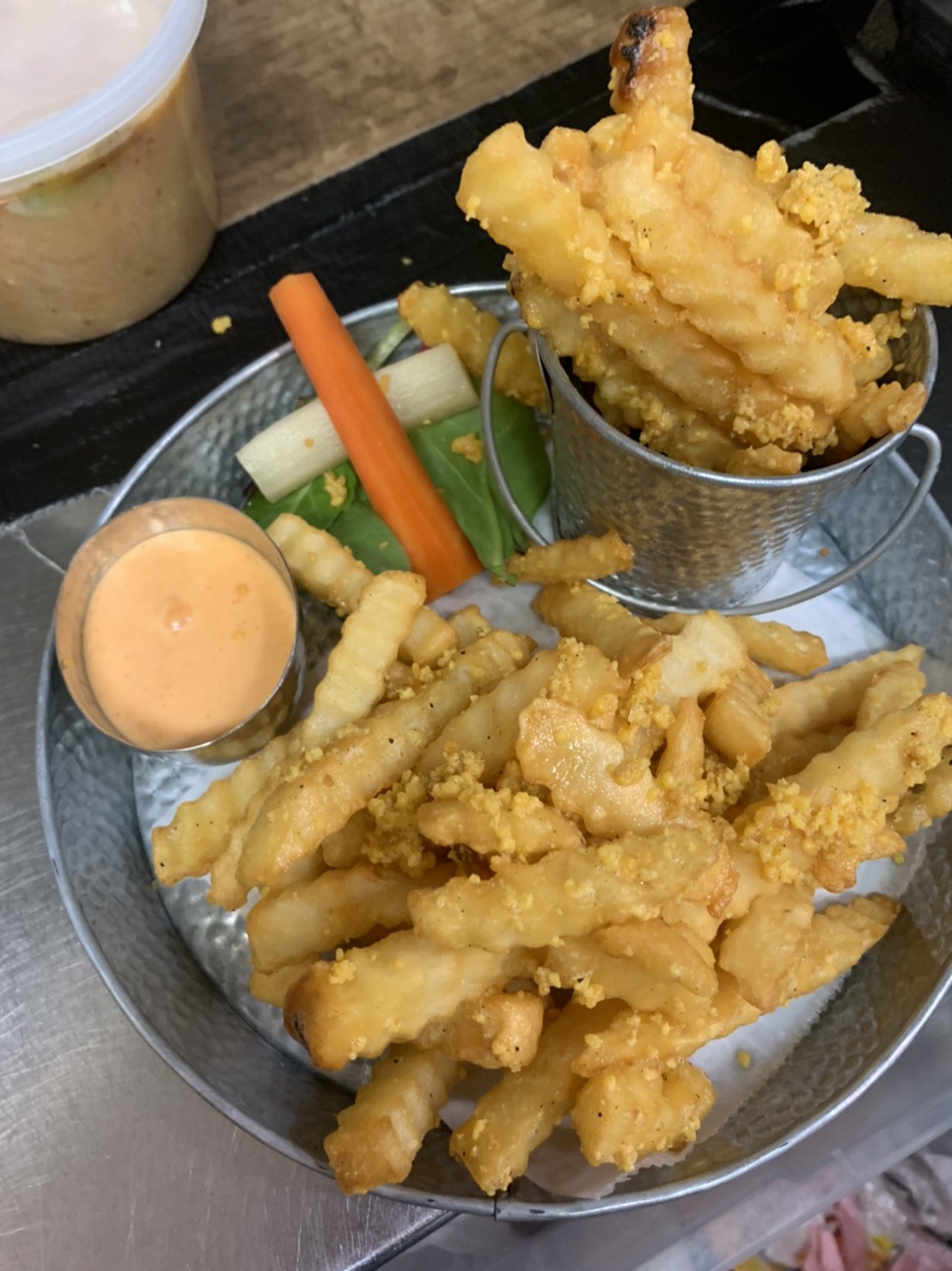 Order Salted Egg French Fries  food online from Lan Larb store, New York on bringmethat.com