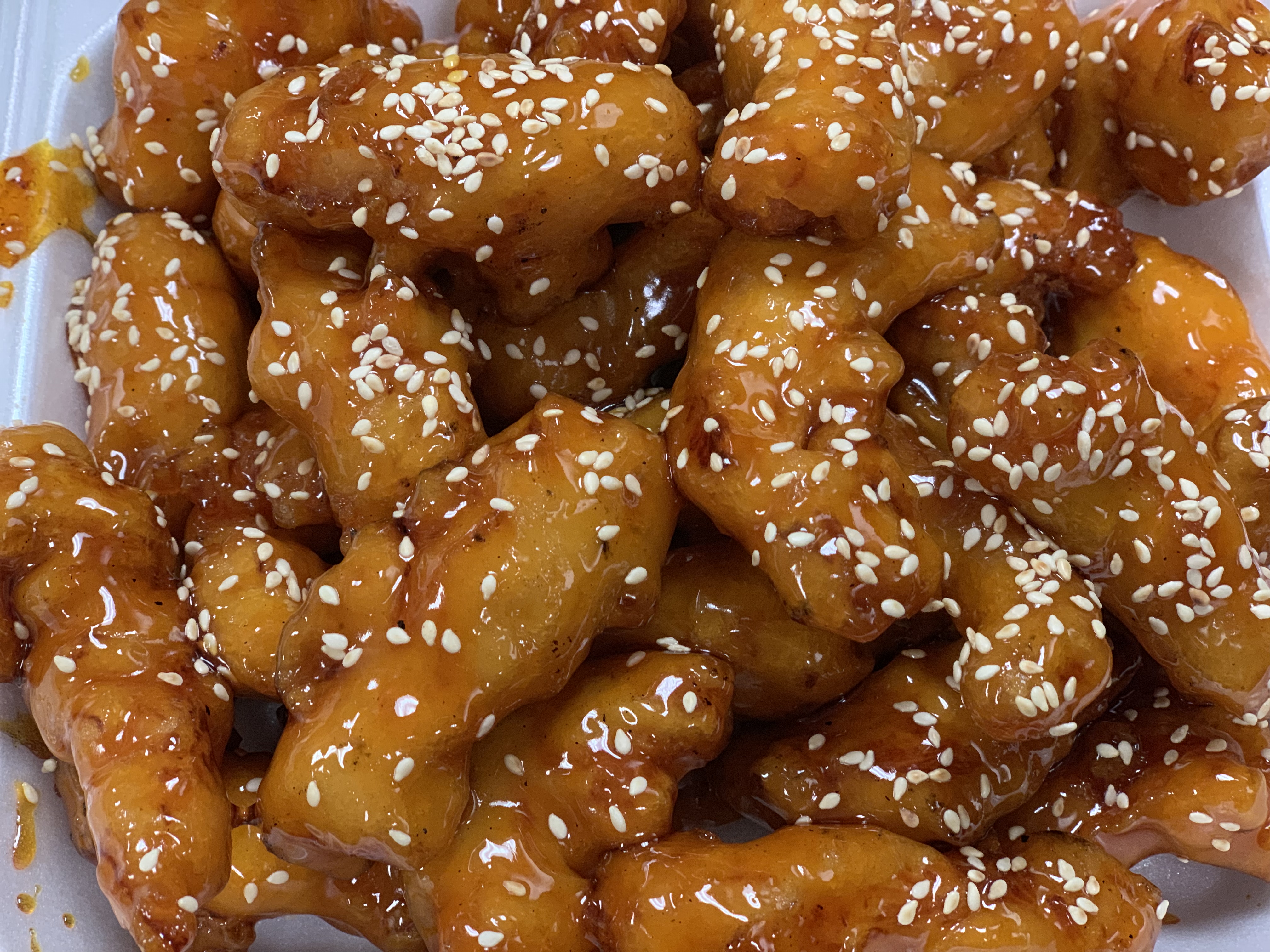 Order Sesame Chicken (White Meat) food online from China Wall store, Anaheim on bringmethat.com