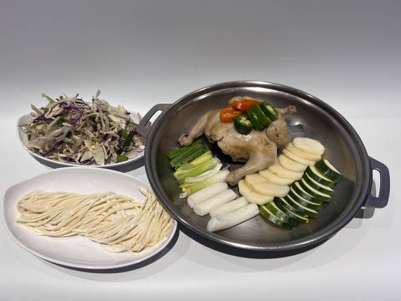 Order 닭한마리 칼국수 + 해물 or 김치전 food online from Golmok Restaurant store, Palisades Park on bringmethat.com