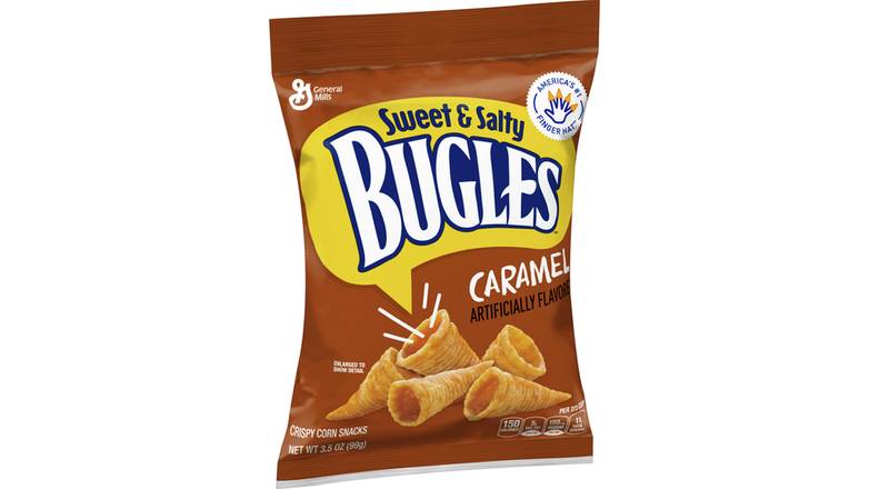 Order Bugles Sweet & Salty Caramel Corn Snacks  3.5 oz food online from Valero Food Mart store, Murrayville on bringmethat.com