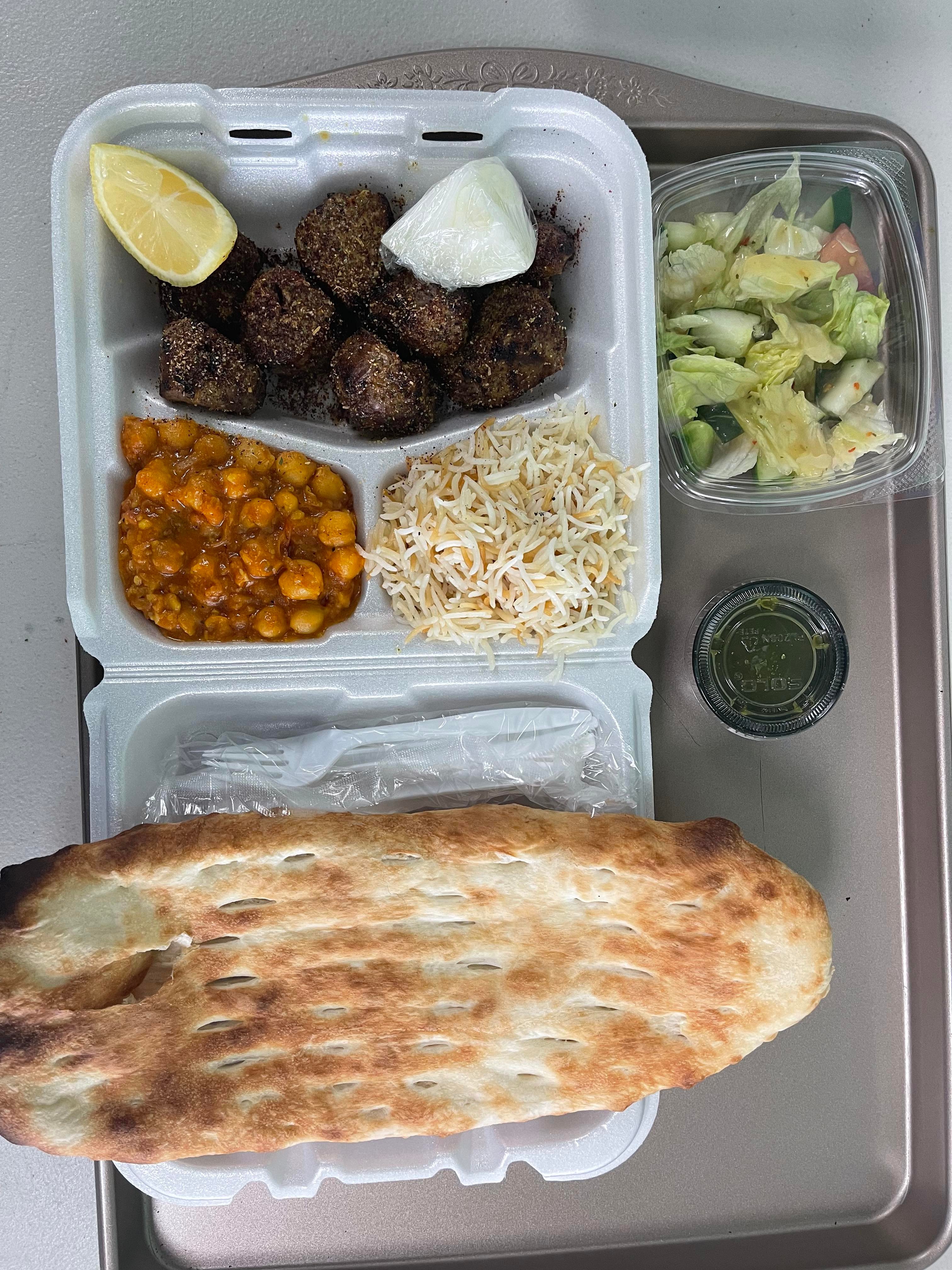 Order 4. Lamb Kabob Special food online from Kabob Restaurant store, Fredericksburg on bringmethat.com