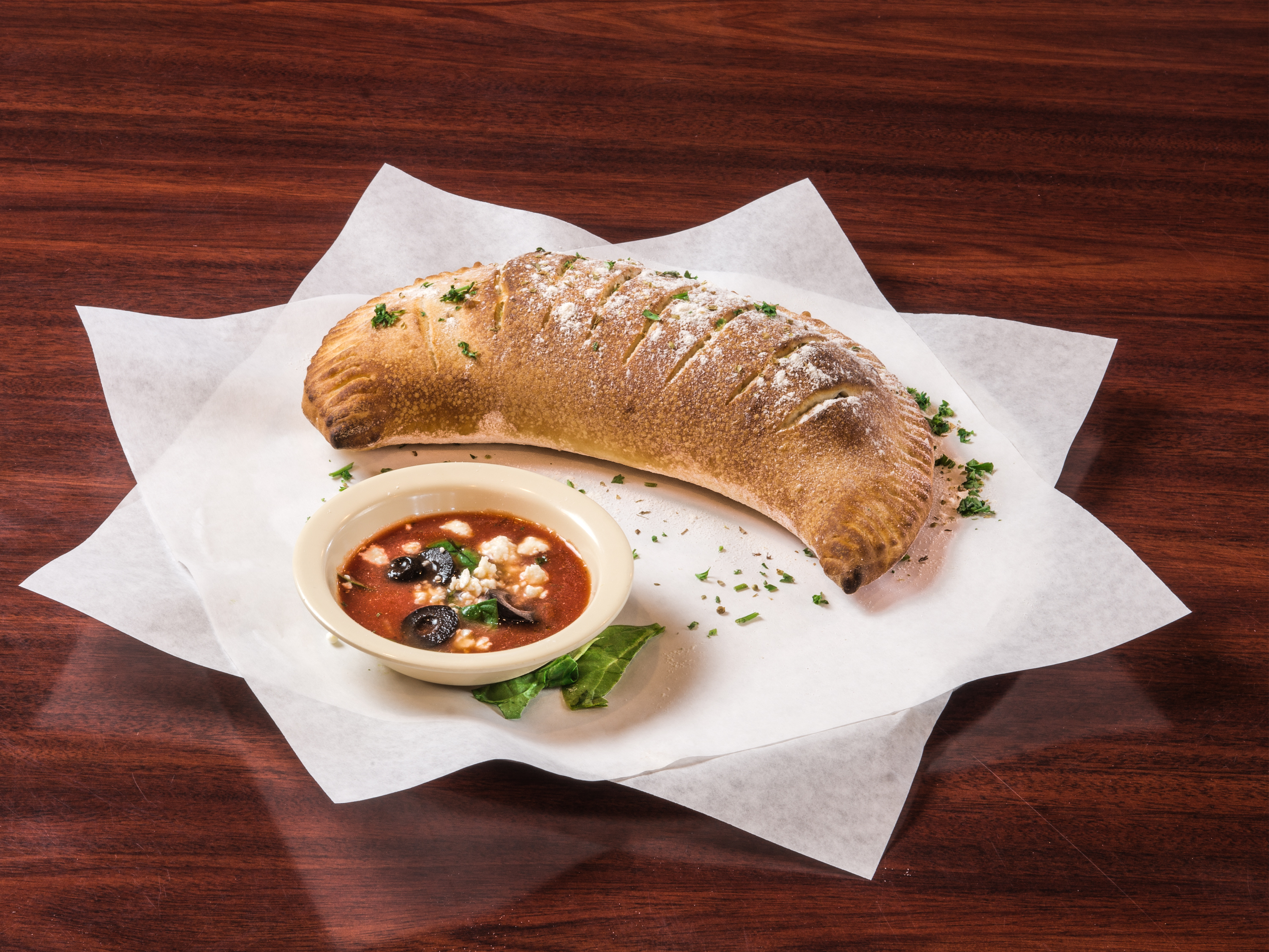 Order Stromboli Calzone food online from Russo's New York Pizzeria store, Houston on bringmethat.com