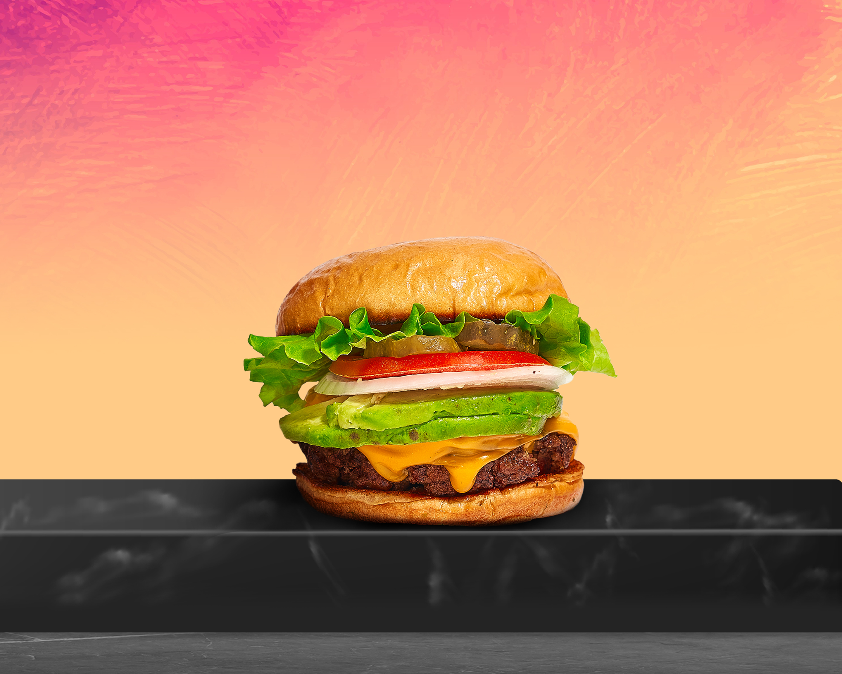 Order Sweet Home Avocado Burger food online from Grill Me Burgers store, Long Beach on bringmethat.com