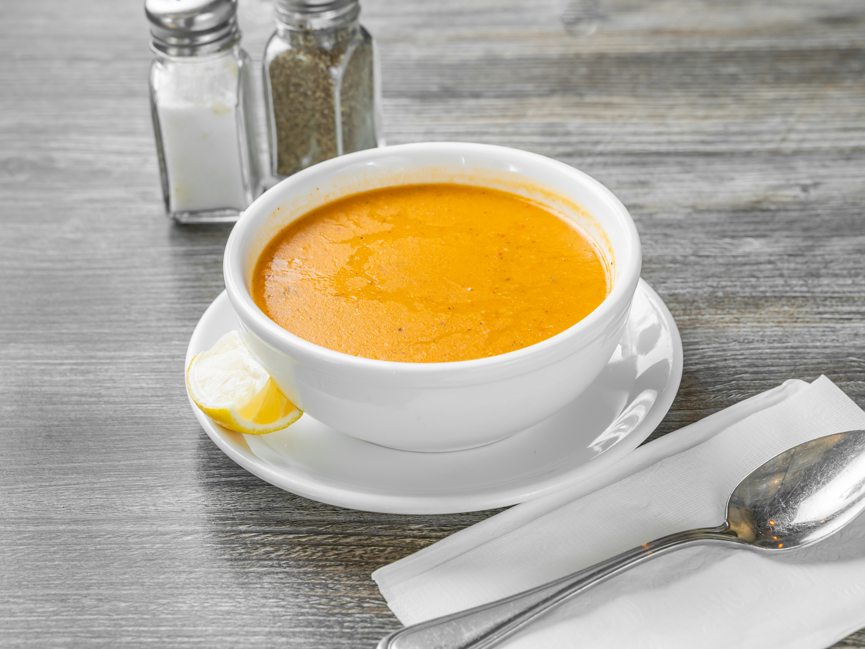 Order Red Lentil Soup food online from Pita Gyro Grill store, Ridgewood on bringmethat.com