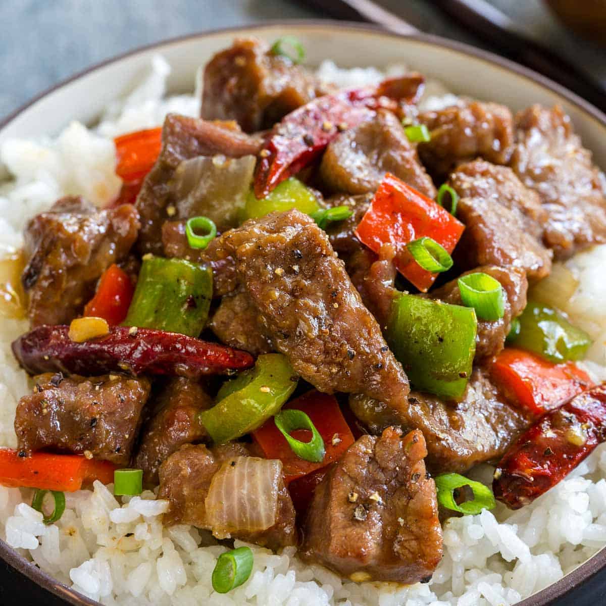 Order Mongolian Beef food online from Shanghai Restaurant store, Nampa on bringmethat.com