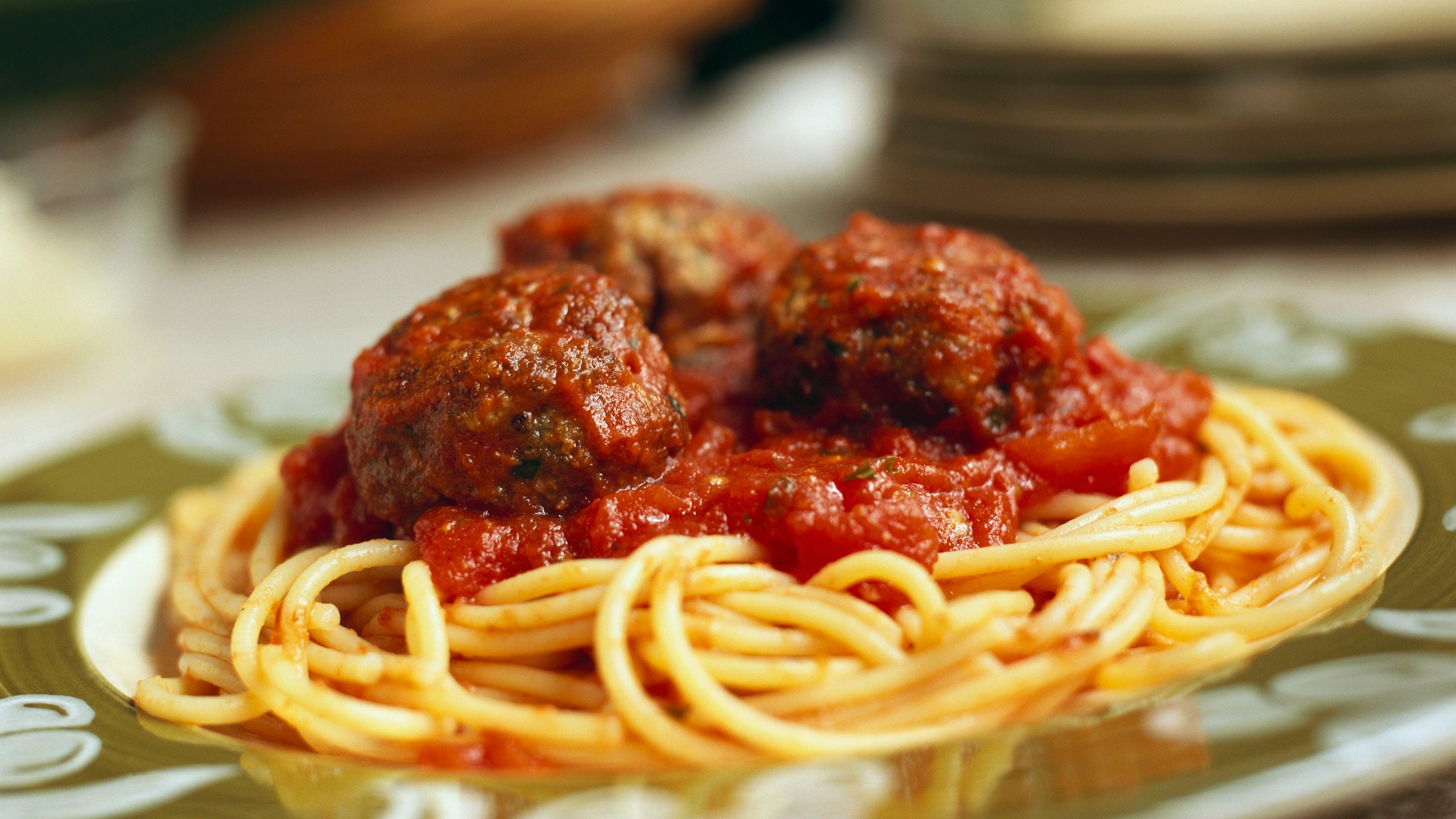 Order Spaghetti with Meatballs - Pasta food online from Dante's Place store, Leonia on bringmethat.com