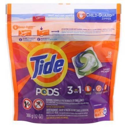 Order Tide PODS Laundry Detergent Pacs Spring Meadow (16 count) food online from Light Speed Market store, Marietta on bringmethat.com