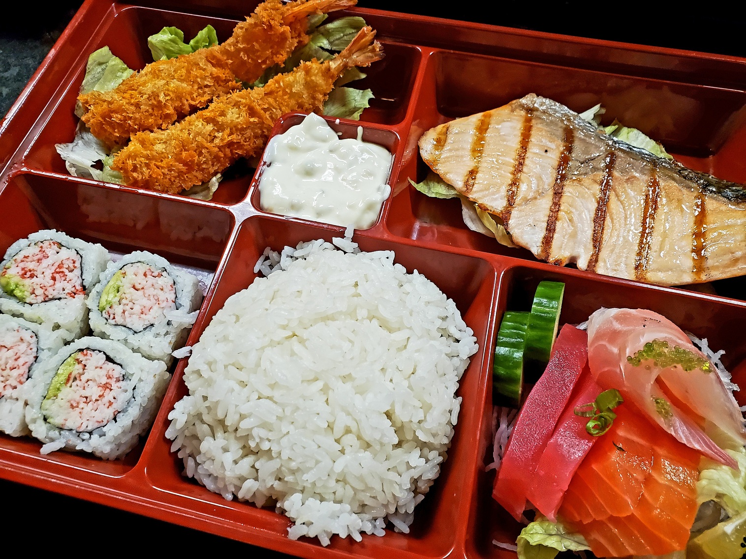 Order Seafood Bento food online from Shomi store, Stockton on bringmethat.com