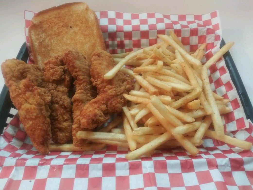 Order Chicken Tender Basket food online from Big Tony's West Philly Cheesesteaks store, Dallas on bringmethat.com