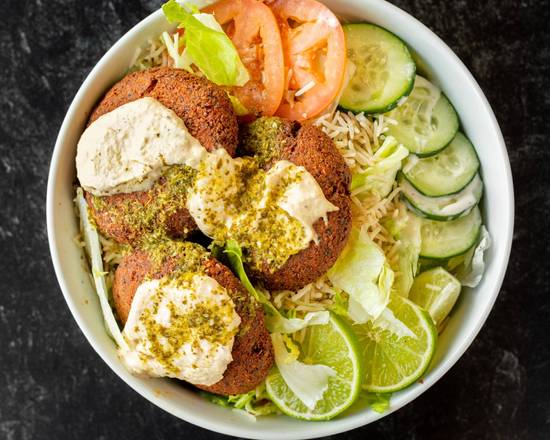 Order Falafel Bowl food online from Ariana Gyros & Grill store, Vacaville on bringmethat.com
