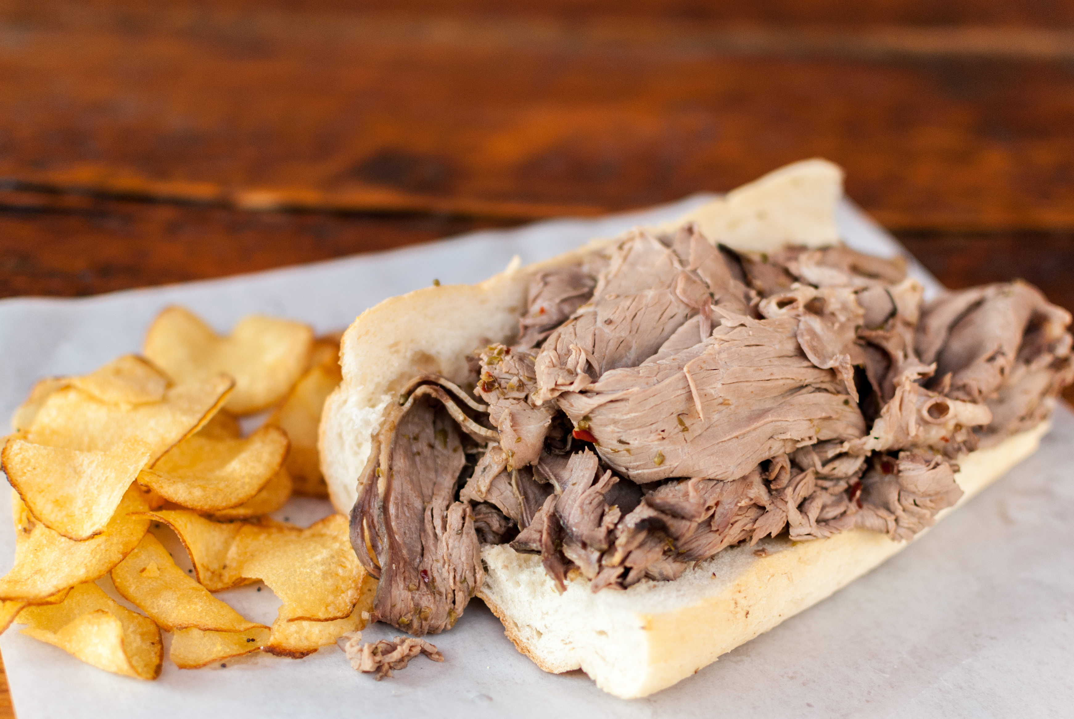 Order Italian Beef Sandwich food online from The Corned Beef Factory store, Chicago on bringmethat.com