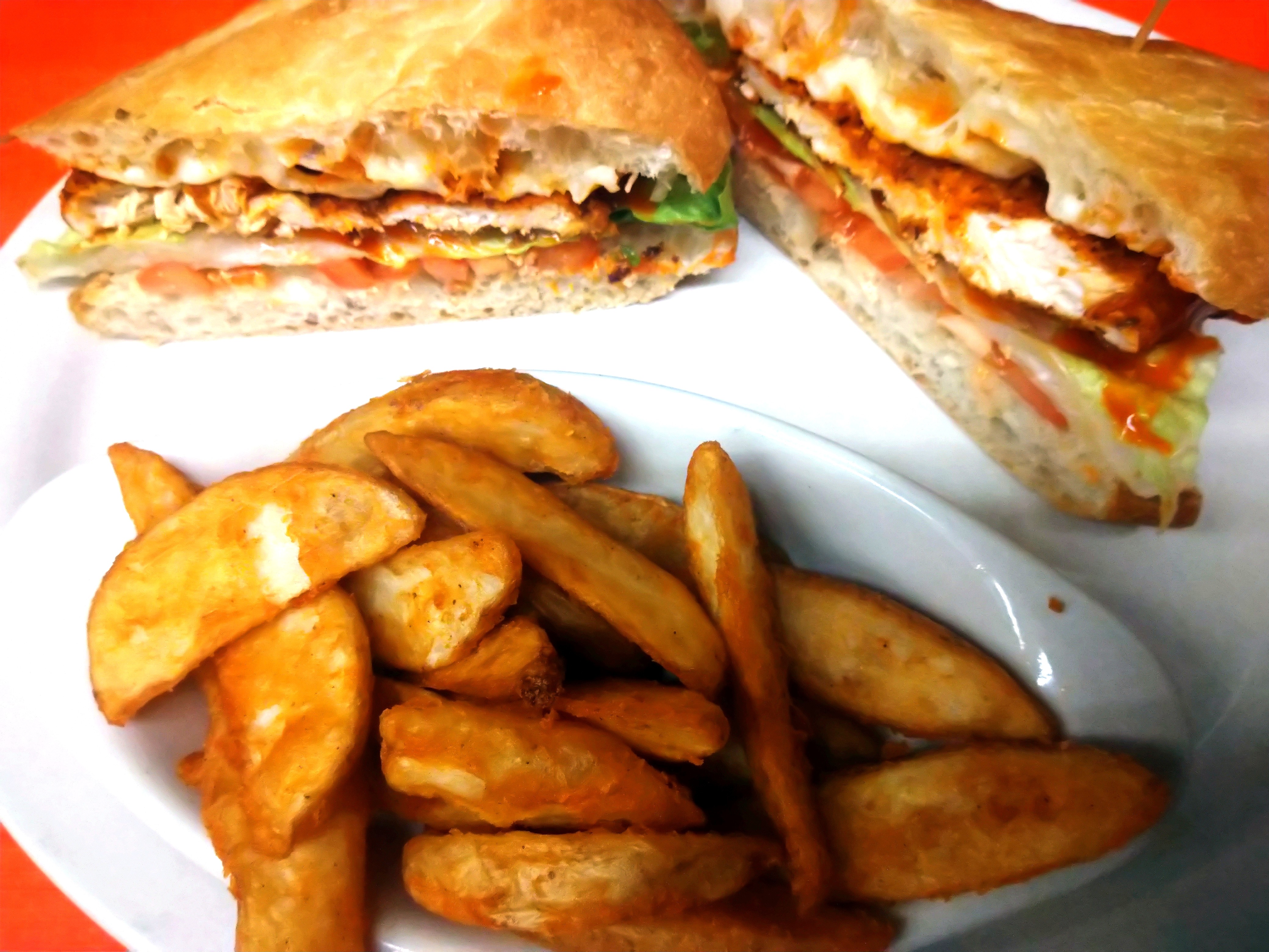 Order Buffalo Chicken Sandwich food online from Leona's Pizza store, Chicago on bringmethat.com