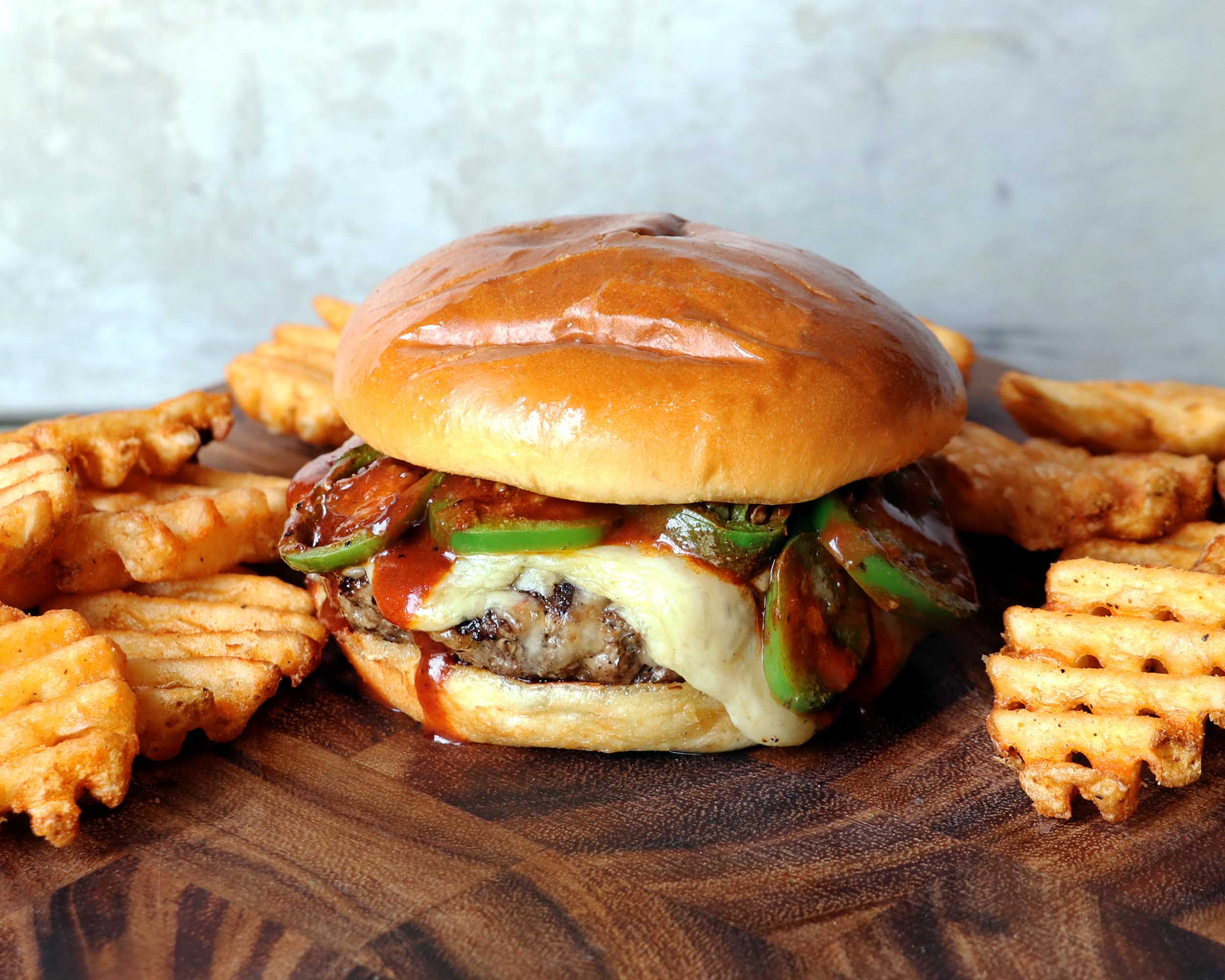 Order Mo'Fo' Jalapeno Burger food online from Scotty's brewhouse store, Bloomington on bringmethat.com