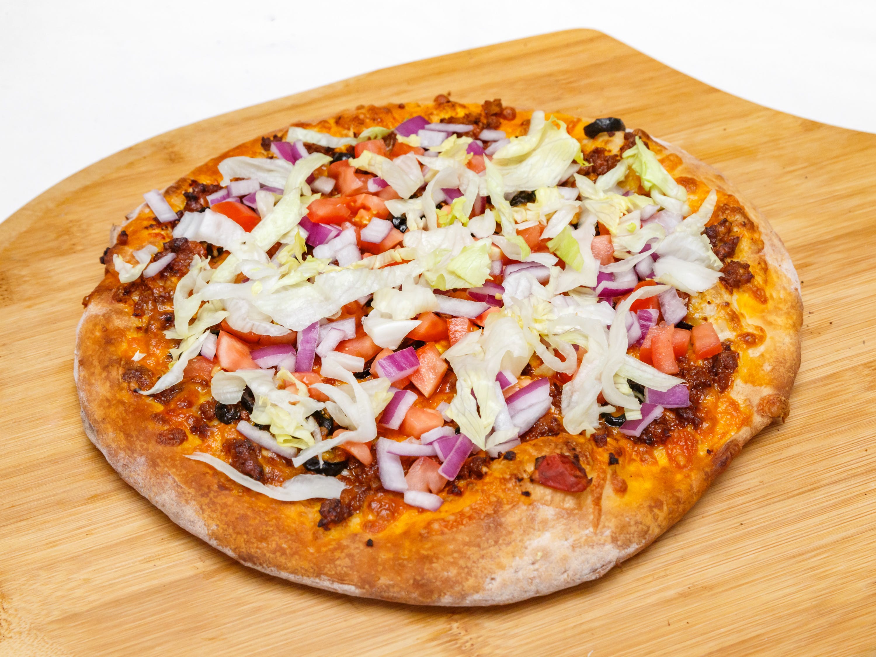Order Taco Pizza - Small 10" (6 Cut) food online from Pizza Pronto store, Pittsburgh on bringmethat.com