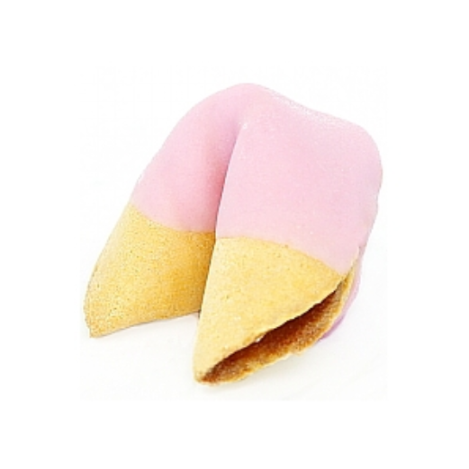 Order Light Pink Chocolate Covered Fortune Cookies food online from Fancy Fortune Cookies store, Indianapolis on bringmethat.com