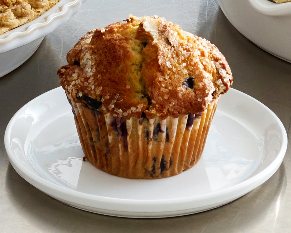 Order Blueberry Mammoth Muffin® food online from Perkins Restaurant & Bakery store, Kingsport on bringmethat.com